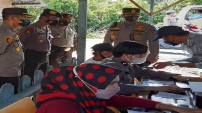 AKBP Indra Wijatmiko Chek Langsung Lokasi Vaksinasi dan Razia Bersama Jajaran, Ini Harapan Kapolres Bengkalis