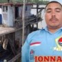 Teks foto : Jonnaidi Ketua DPC HNSI Rohil sudah 3 kapal dari Sumut diamankan (foto/Indra).