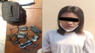 Terekam CCTV Toko, Cewek Cantik di Tangkap Tim Jatantras Polda Riau