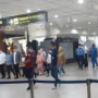 Teks foto : KNPI Riau Sembut Haji Suparman di Bandara SKK2