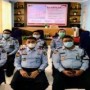 Teks foto : Kalapas Bengkalis Edi Mulyono, A.Md.IP, S.Sos, SH,MH bersama Pejabat Struktural dan Staff, Kamis, (17/03/22).