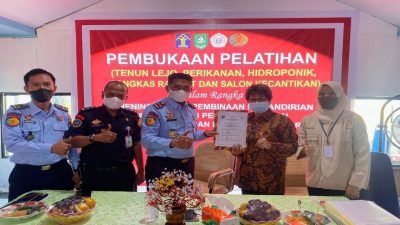 Wujudkan WBP Terampil, Lapas Kelas IIA Bengkalis Adakan Giat Pelatihan Pembina Kemandirian