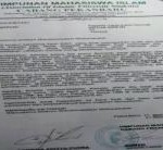 Teks foto : Potongan surat pengaduan HMI Pekanbaru ke KPK (foto/dok.HMI Pekanbaru).