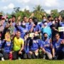Teks foto : Bupati Bengkalis Kasmarni, S.Sos,.MMP dan Ketua KONI, Darma Firdaus Sitompul foto bersama dengan para atlet dan pelatih di Stadion Muhammad Ali Air Putih (istimewa).