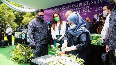 Rayakan 20 Tahun Kiprahnya, BNN RI Musnahkan Ratusan Kilo Sabu