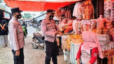 Sat Binmas Bersama Anggota Melaksanakan Pengecekan Minyak Goreng di Pasar Bangko