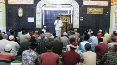 WBP Penuhi Masjid Al-Ihsan Lapas Kelas IIA Bengkalis Melaksanakan Sholat Tarawih dan Tadarus Pada Malam Pertama Ramadhan 1443 H