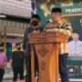 Teks foto : Kapolres Bengkalis AKBP Indra Wijatmiko, S.I.K bersama H. Bagus Santoso, S.Ag,.MP Wakil Bupati Bengkalis saat Sampaikan Kata Sambutan di Pasar Ramadhan (foto/dok.Indra).
