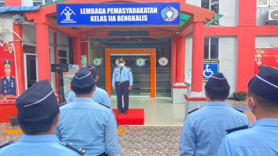 Kalapas Bengkalis Pimpinan Apel Pagi Perdana di Bulan Suci Ramadhan 1443 H