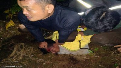 Teks foto : Tawan Pasaribu udah babak belur di hajar Security PT Musimas fotonya di kirim istri.(foto/dok.Ade Istri Tawan Pasaribu).