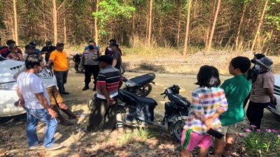 Polsek Pinggir bersama Tim BBKSDA Provinsi Riau Gerak Cepat Pasang Jerat Harimau Agak Tidak Meneror Warga Lagi