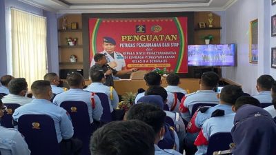 Kadivpas Berikan Pengarahan Pengutan Tusi Kepada Jajaran Pejabat, Staf dan Pengamanan Lapas Bengkalis