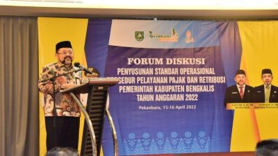 Pemkab Bengkalis Gelar Forum Diskusi Penyusunan SOP Pelayanan Pajak dan Retribusi Daerah