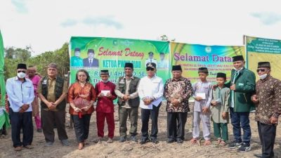 Peletakan Batu Pertama Ponpes Santri Tani NU di Pulau Merbau, T Rusli Ahmad : Ini Ponpes Santri Tani NU Pertama di Indonesia