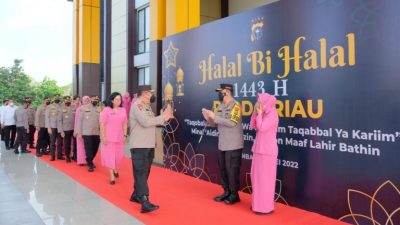 Pimpin Apel Perdana Dan Gelar Halal Bihalal, Kapolda Riau Irjen Moh Iqbal Kembali Gelorakan Semangat