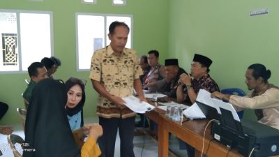Panitia Pilkakon Kota Agung Rapat Terkait Aturan dan Kesepakatan Bersama Calon Kepala Pekon