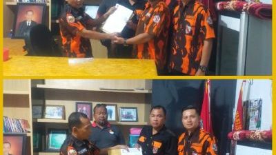 PAC Pemuda Pancasila Pangkalan Kerinci Menerima Mandat dan SK Ransus Desa Silikuan Hulu, Serta SK PAC Kecamatan Ukui