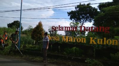 Koramil Maron Apresiasi Program Jumat Bersih