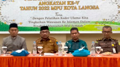 MPU Kota Langsa Gelar Pendidikan Kader Ulama