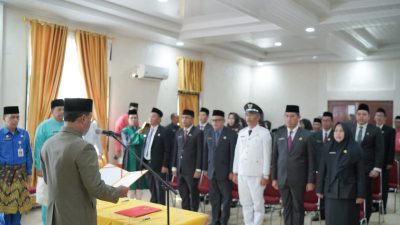 Lantik Pejabat Eselon, Sekda Rohil : Jabatan Bukan Abadi, Tapi Bagi Mereka yang Berprestasi