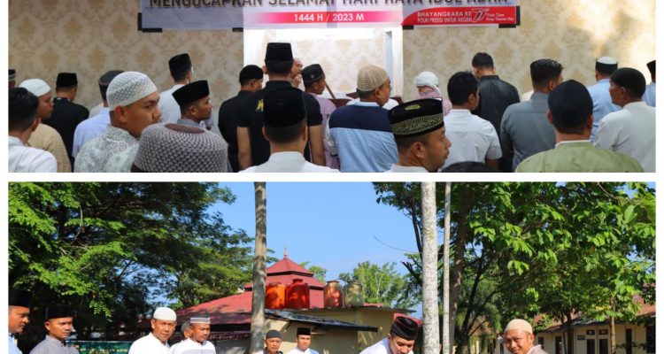 Idul Adha 1444 H 2023, Polres Rohil Sembelih Hewan Qurban 