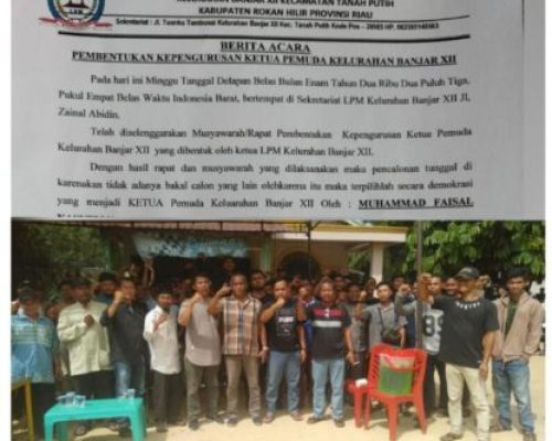 Laksanakan Pemilihan Ketua Pemuda, M.Faisal Terpilih Secara Aklamasi menjadi Ketua Pemuda Kel.Banjar X11