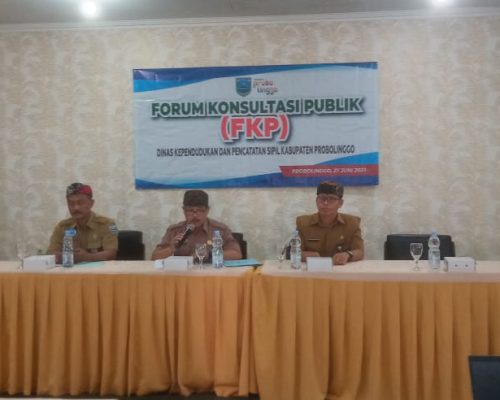 Kadispendukcapil Kab. Probolinggo Adakan Forum Konsultasi Publik
