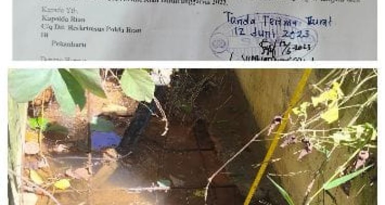 Kepala UPT-VI PUPR Riau Resmi dilaporkan Kepolda Riau