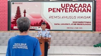 Lapas Probolinggo Memberikan Remisi Hari Raya Waisak