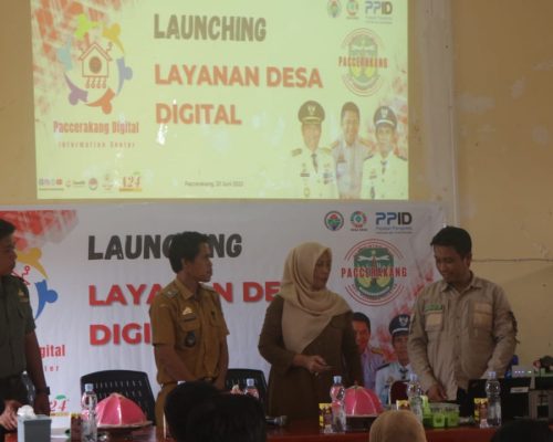 Pemdes Paccerakang Launching Layanan Desa Digital