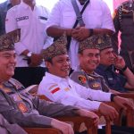 Pj Wali Kota Pekanbaru Muflihun mengikuti Apel akbar launching polisi RW Polresta - (ISTIMEWA)