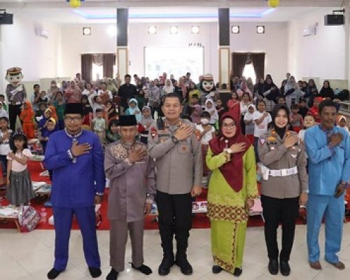 Polres Pelalawan Adakan Lomba Mewarnai Tingkat Pelajar TK Dan SD Dalam Rangka HUT Bhayangkara Ke-77