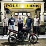 Tak Sampai 24 Jam Kepolisian Resor Indragiri Hulu Polsek Lirik meringkus seorang pelaku Curanmor
