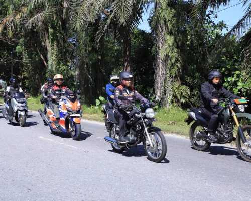 Pj Wali Kota Pekanbaru Bersama Ribuan Bikers Ikuti Sunmori Keliling Kota