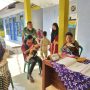 Koramil 0820/14 Besuk dan awasi vaksinasi balita