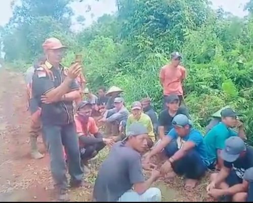Pencapolkan Tanah Diduga Dilakukan di Perbatasan Siak-Bengkalis, Masyarakat Tak Terima