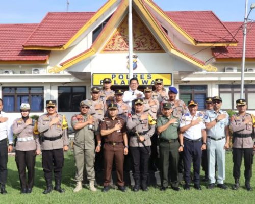 Polres Pelalawan Gelar Apel Pasukan Oprasi Patuh Lancang Kuning