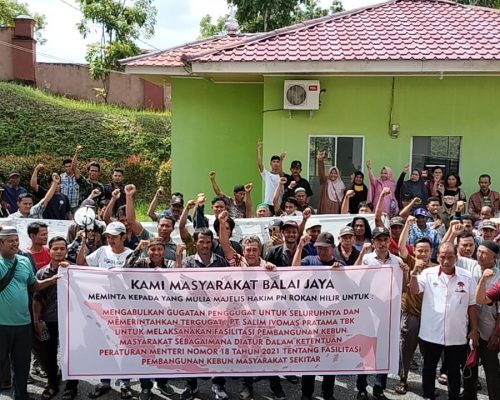 Warga Balai Jaya Gugat PT.Salim Ivomas Pratama,Tbk, Bangun 20 Persen Areal HGU Untuk Plasma