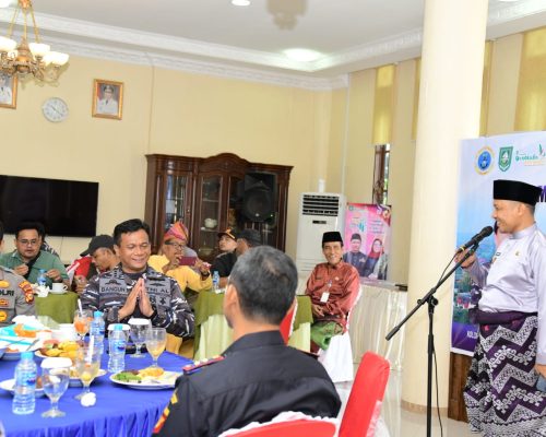 Kuker ke Negeri Junjungan, Danlanal Dumai Dijamu Pemkab Bengkalis