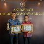 Peduli Perkembangan Dunia Olahraga, Bupati Kasmarni Terima Penghargaan Golden Award