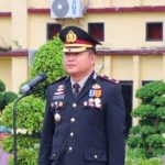 Wakapolres Kompol Ricky Michael Mandey, Bertindak Sebagai Inspetur Upacara Peringatan HUT RI Ke-78 Di Mapolres Rohil