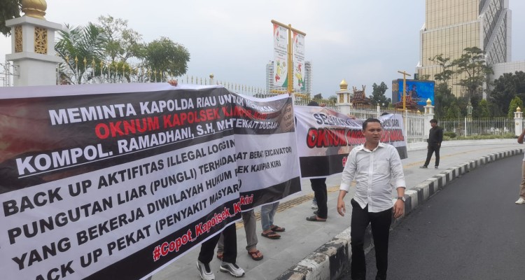 Diduga Onum Polsek Kampar Kiri Back Up ilegal Logging, Begini tanggapan Polsek