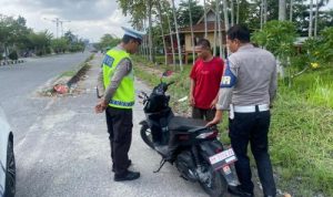 Serentak, Ditlantas Polda Riau & Satlantas Jajaran Gelar Kegiatan Bulan November Tertib Helm