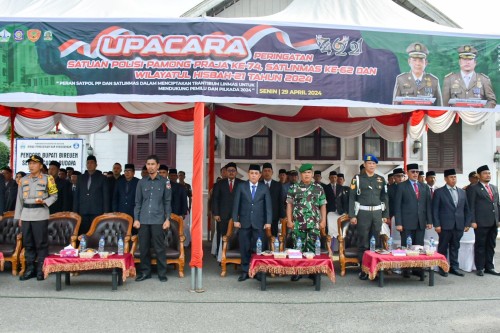 Pj Bupati Bireuen Memimpin Upacara Peringatan HUT Satpol PP/WH Ke-74