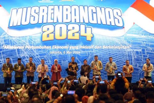 Presiden Jokowi Buka Musrenbangnas Tahun 2024 Pentingnya Anggaran Tepat Sasaran