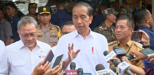 Presiden Jokowi Tinjau Pasar