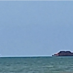 Kapal Kandas di Pelabuhan Pangkalbalam