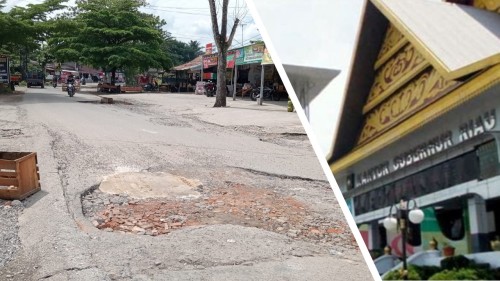 Jalan Cipta Karya  Rusak Parah, Pemerintah Provinsi Riau Masih Diam