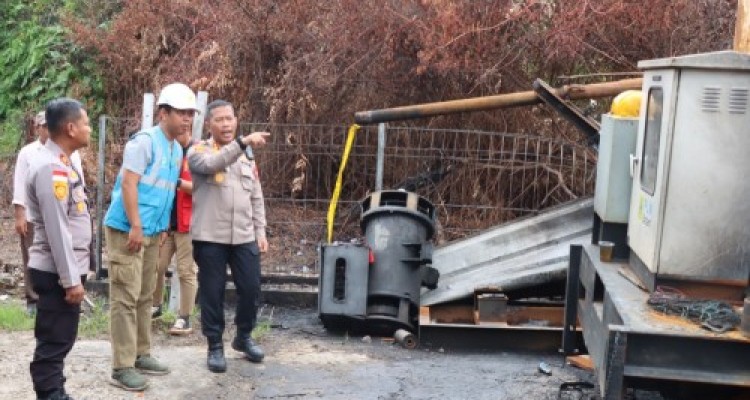 Tinjau PLTD Lemang, Kapolres Harap Tidak Ada Pemadaman Listrik saat Pilkada 2024