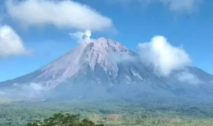 Gunung Semeru Erupsi, Kolom Abu Mengarah ke Utara dengan Intensitas Variatif